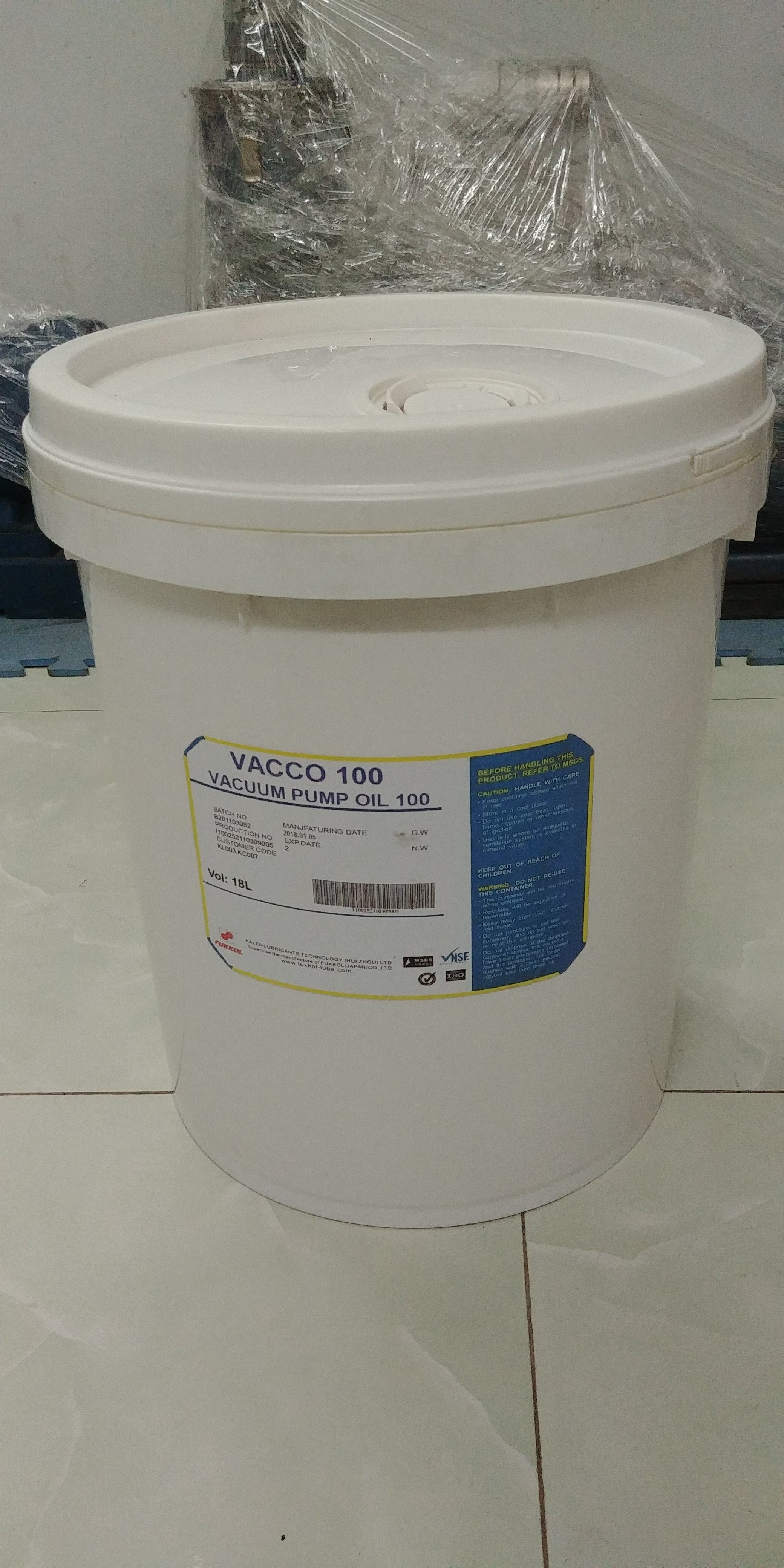 DẦU HÚT CHÂN KHÔNG VACCO 100